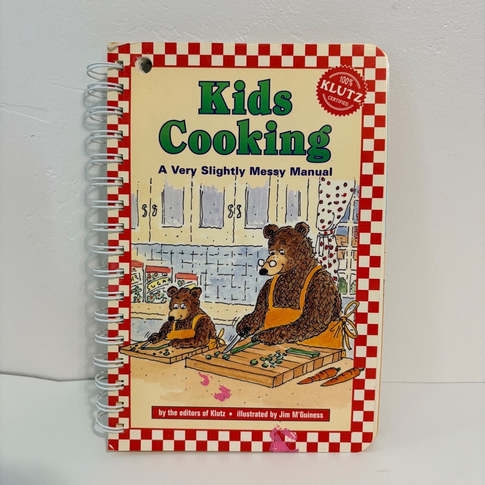 Klutz Kids Cooking Spiral Bound Cookbook Kids Great Used Condition 0-932592-14-7